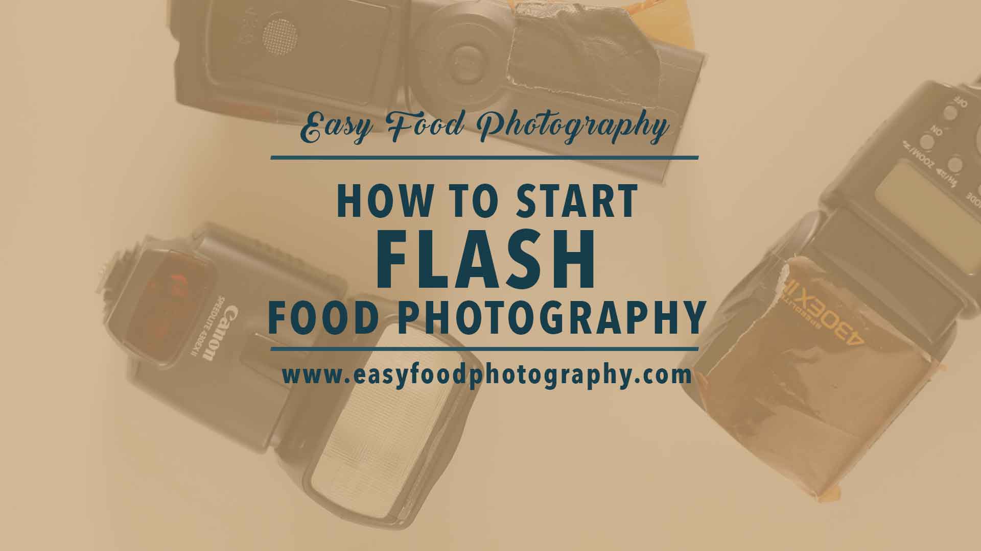 How to start flash food photography