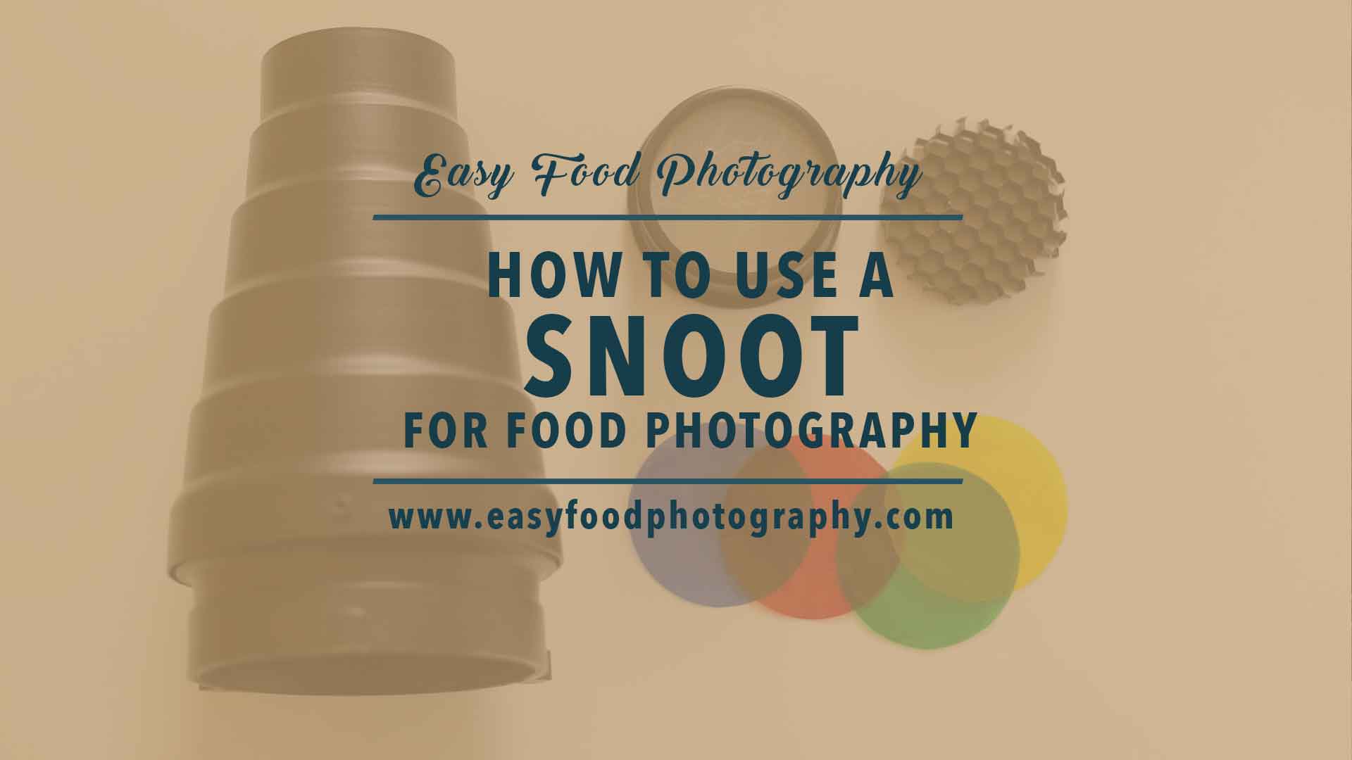 How to use a snoot for food photography