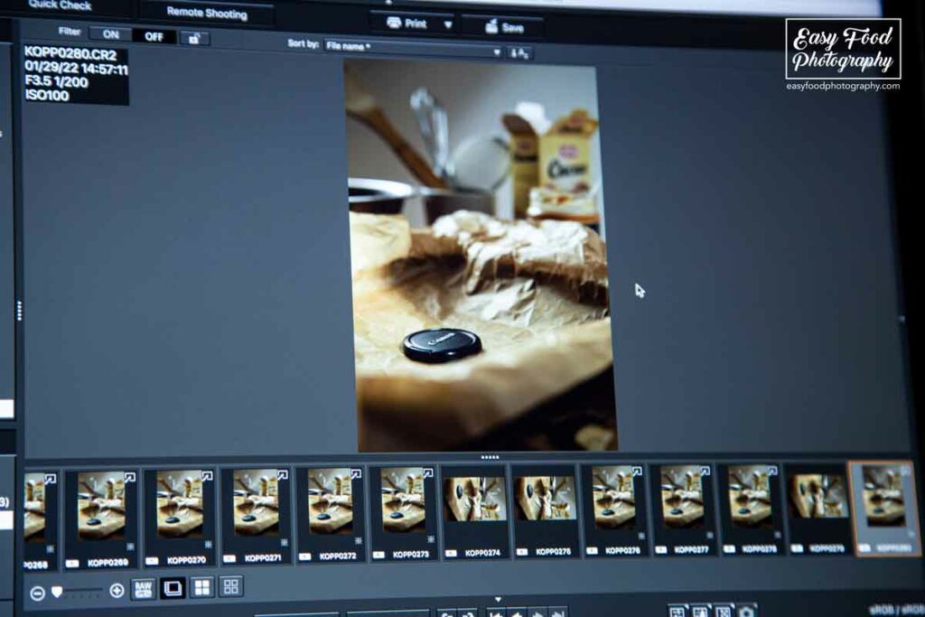 Tethered shooting helps you control every detail of your food photography.